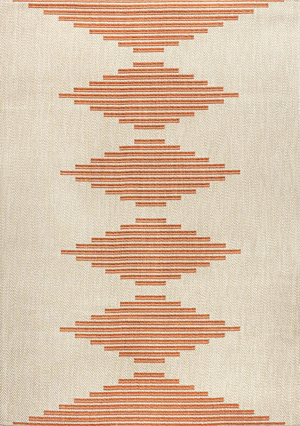 4' X 6' Beige And Orange Abstract Indoor Outdoor Area Rug Homeroots Outdoor