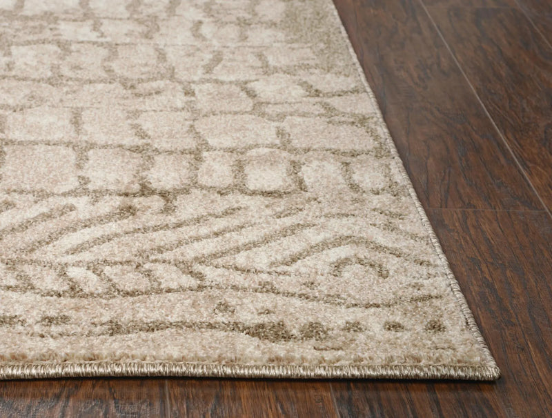 4' X 6' Beige Brown And Ivory Abstract Area Rug Homeroots Home Decor