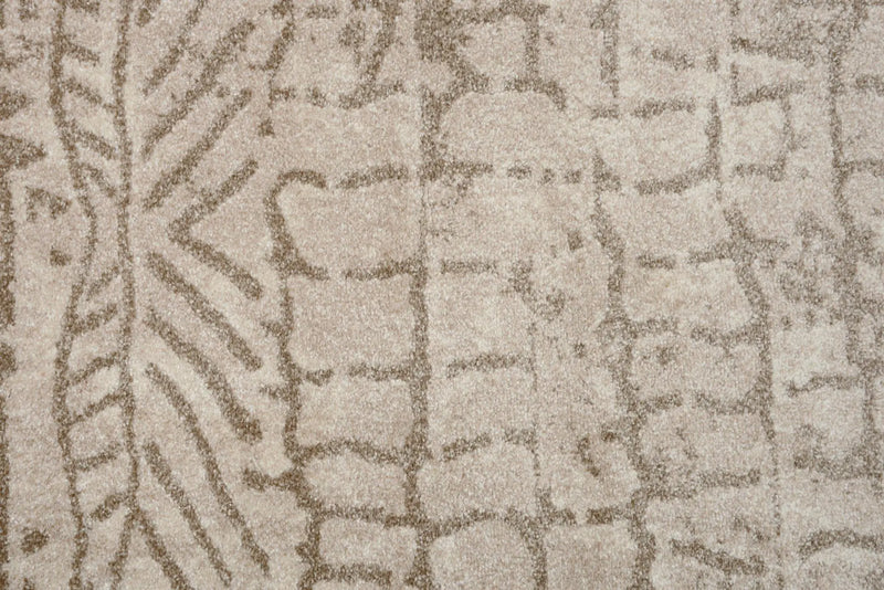 4' X 6' Beige Brown And Ivory Abstract Area Rug Homeroots Home Decor
