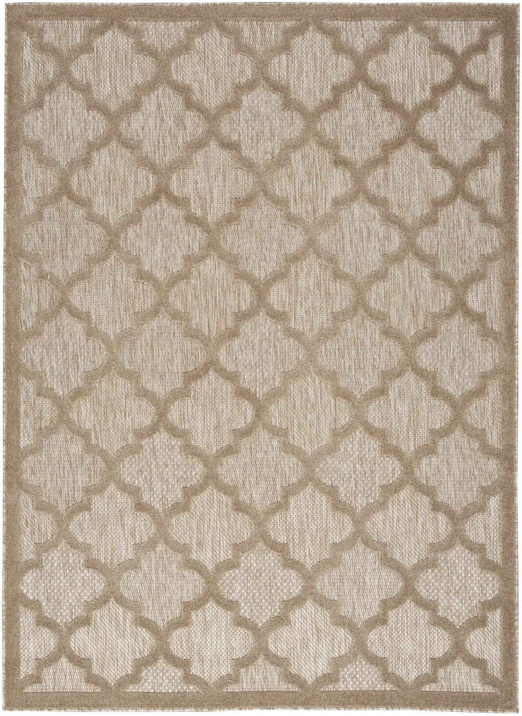 4' X 6' Beige Indoor Outdoor Area Rug Homeroots Outdoor