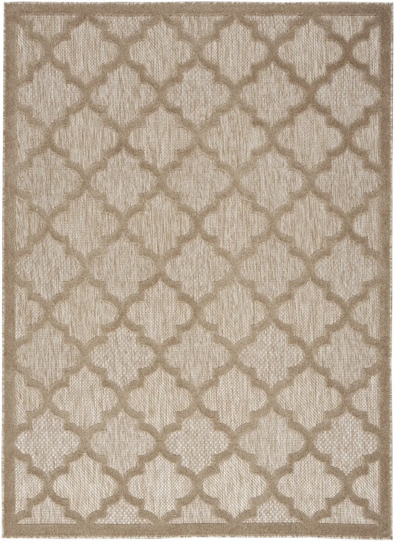 4' X 6' Beige Indoor Outdoor Area Rug Homeroots Outdoor