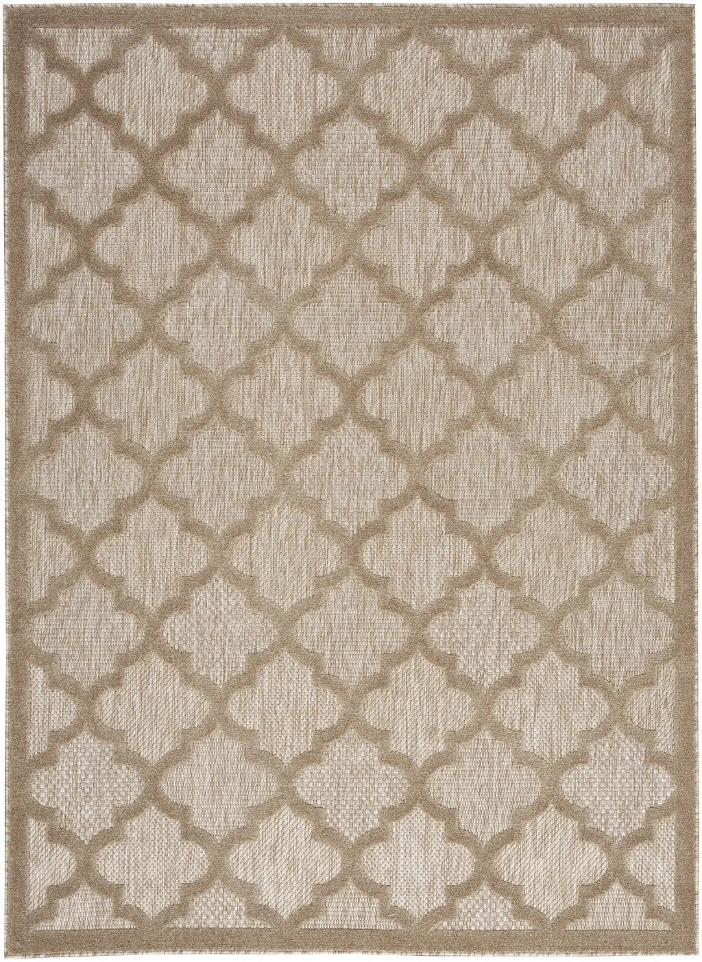 4' X 6' Beige Indoor Outdoor Area Rug Homeroots Outdoor