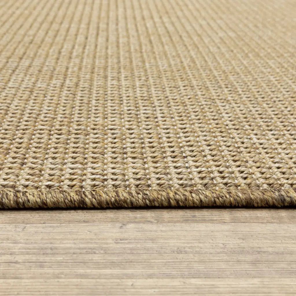 4' X 6' Beige Stain Resistant Indoor Outdoor Area Rug Homeroots Outdoor