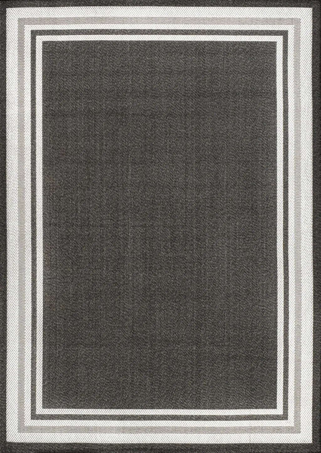 4' X 6' Black And Cream Striped Indoor Outdoor Area Rug Homeroots Outdoor