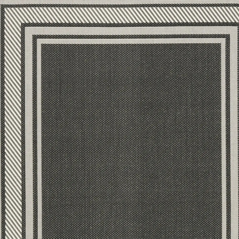4' X 6' Black Geometric Indoor Outdoor Area Rug Homeroots Outdoor