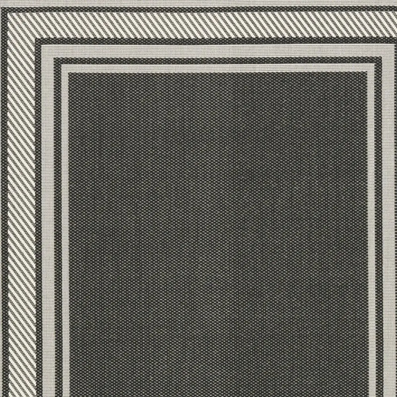 4' X 6' Black Geometric Indoor Outdoor Area Rug Homeroots Outdoor