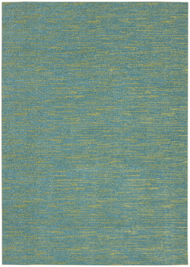 4' X 6' Blue And Green Indoor Outdoor Area Rug Homeroots Outdoor
