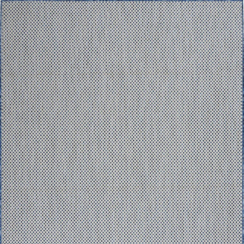4' X 6' Blue Geometric Power Loom Area Rug Homeroots Outdoor