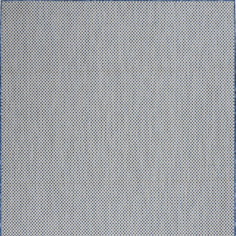 4' X 6' Blue Geometric Power Loom Area Rug Homeroots Outdoor