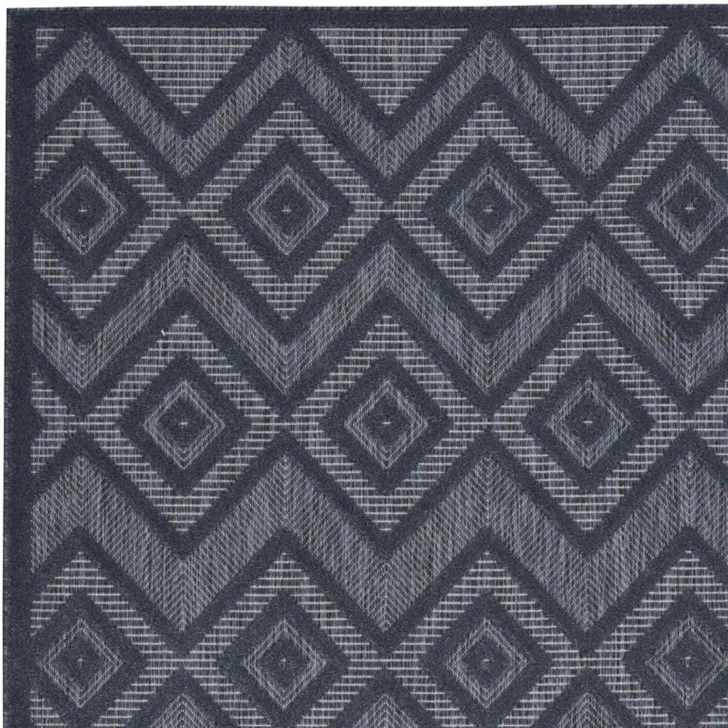 4' X 6' Blue Indoor Outdoor Area Rug - GreatEagleInc