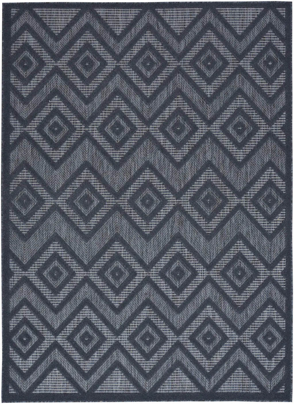 4' X 6' Blue Indoor Outdoor Area Rug - GreatEagleInc