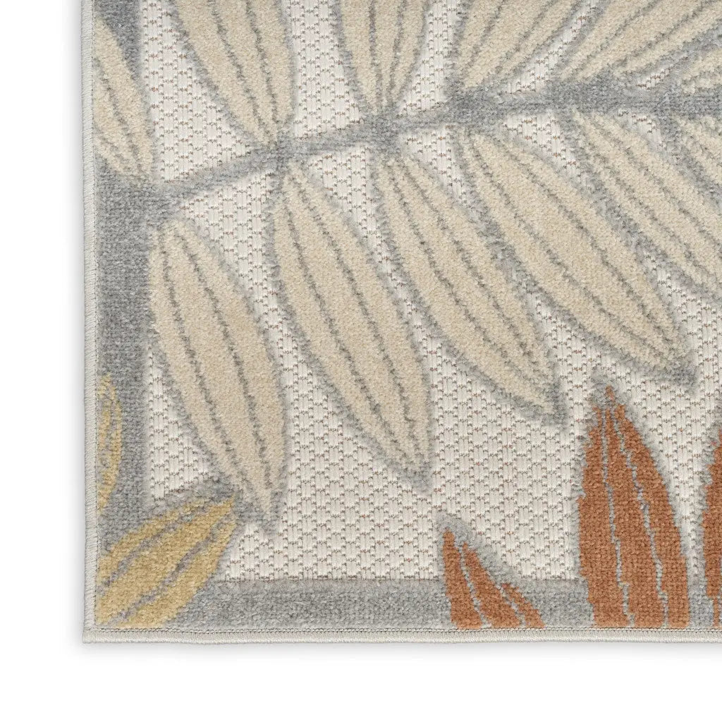 4' X 6' Blue Indoor Outdoor Area Rug Homeroots Outdoor