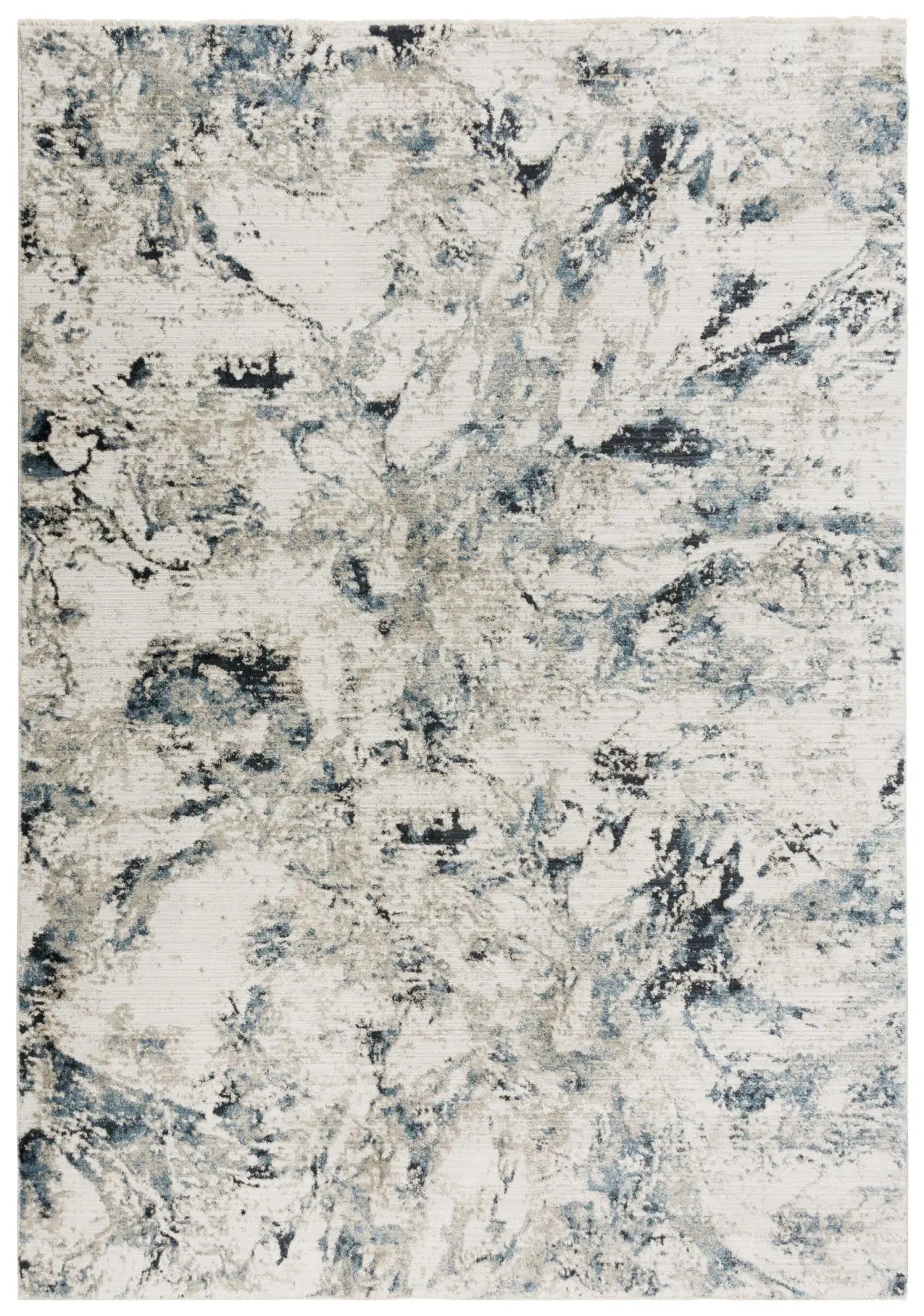 4' X 6' Blue Ivory And Beige Abstract Area Rug Homeroots Home Decor
