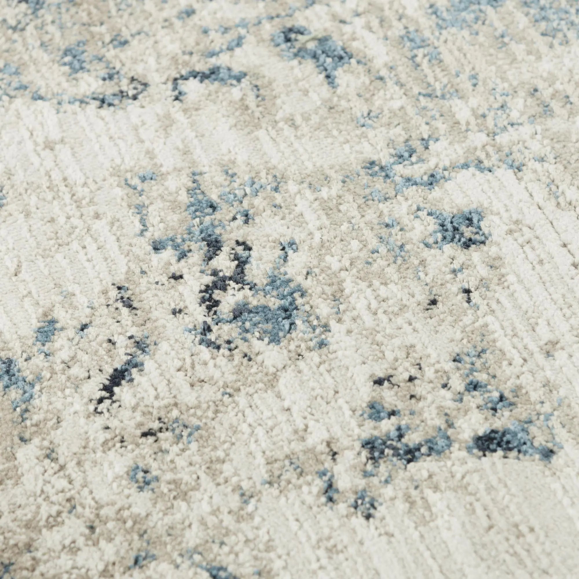4' X 6' Blue Ivory And Beige Abstract Area Rug Homeroots Home Decor