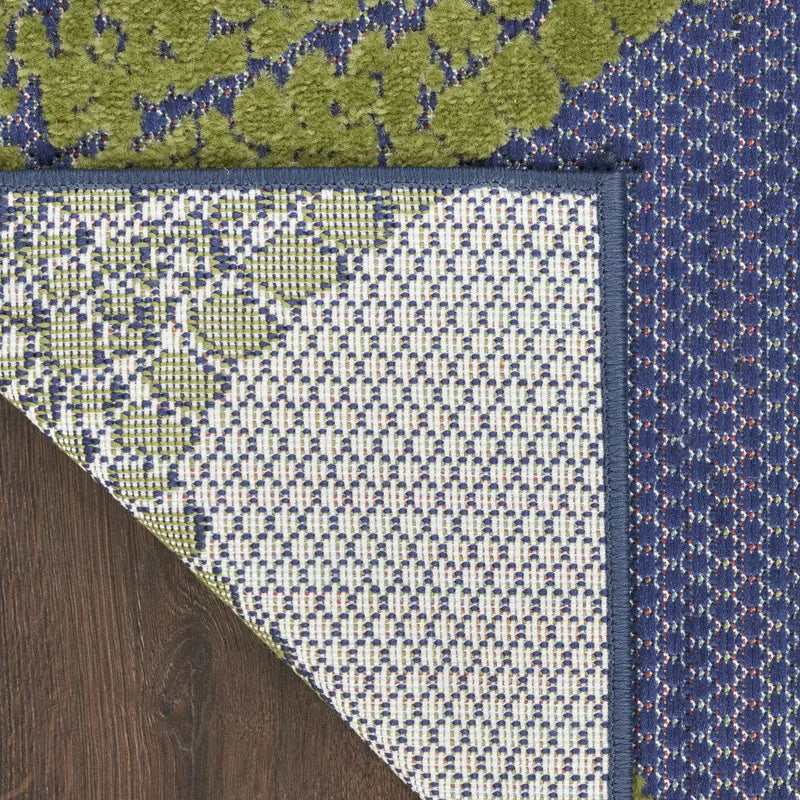 4' X 6' Blue Yellow And Orange Starfish Indoor Outdoor Area Rug Homeroots Outdoor