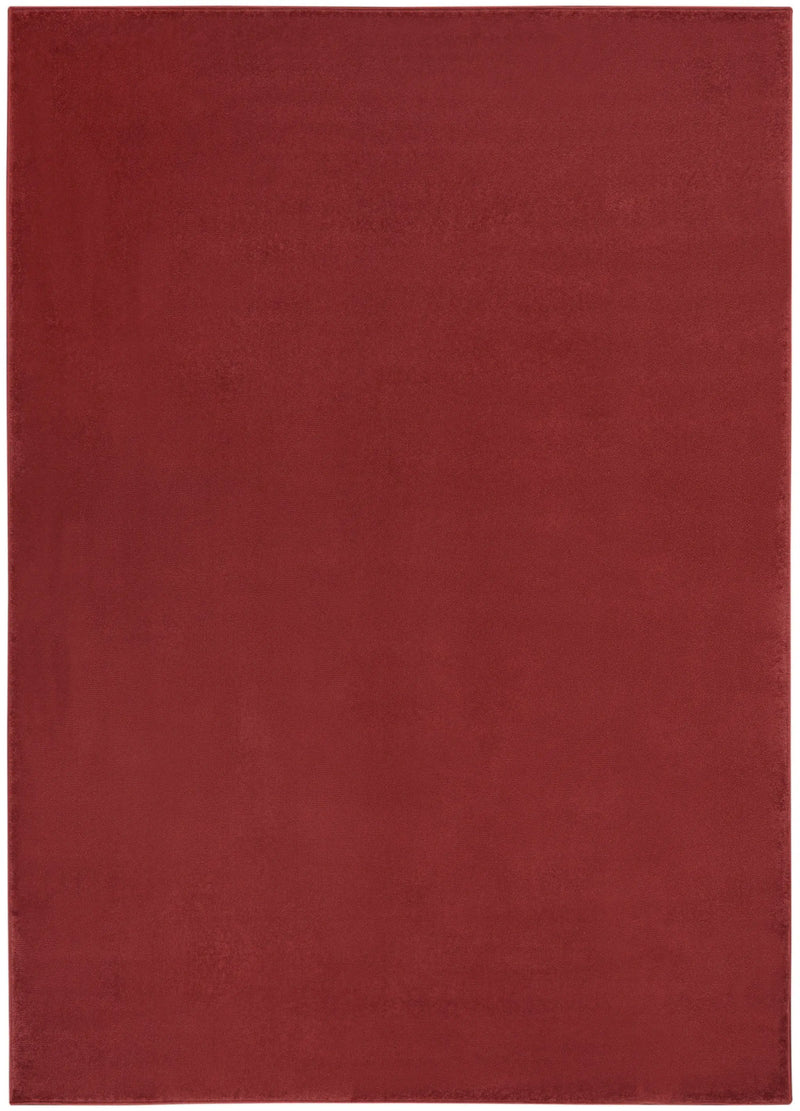 4' X 6' Brick Red Stain Resistant Indoor Outdoor Area Rug Homeroots Outdoor