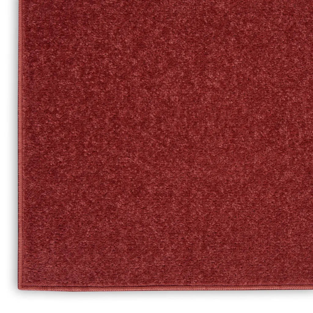 4' X 6' Brick Red Stain Resistant Indoor Outdoor Area Rug Homeroots Outdoor