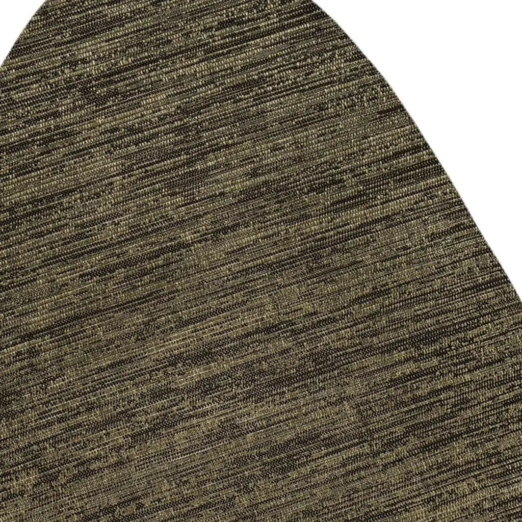 4' X 6' Brown And Black Medallion Indoor Outdoor Area Rug Homeroots Outdoor