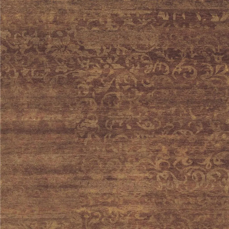4' X 6' Brown And Red Wool Floral Hand Knotted Area Rug Homeroots Home Decor
