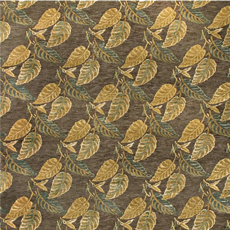 4' X 6' Brown Gold And Gray Floral Hand Knotted Area Rug Homeroots Home Decor