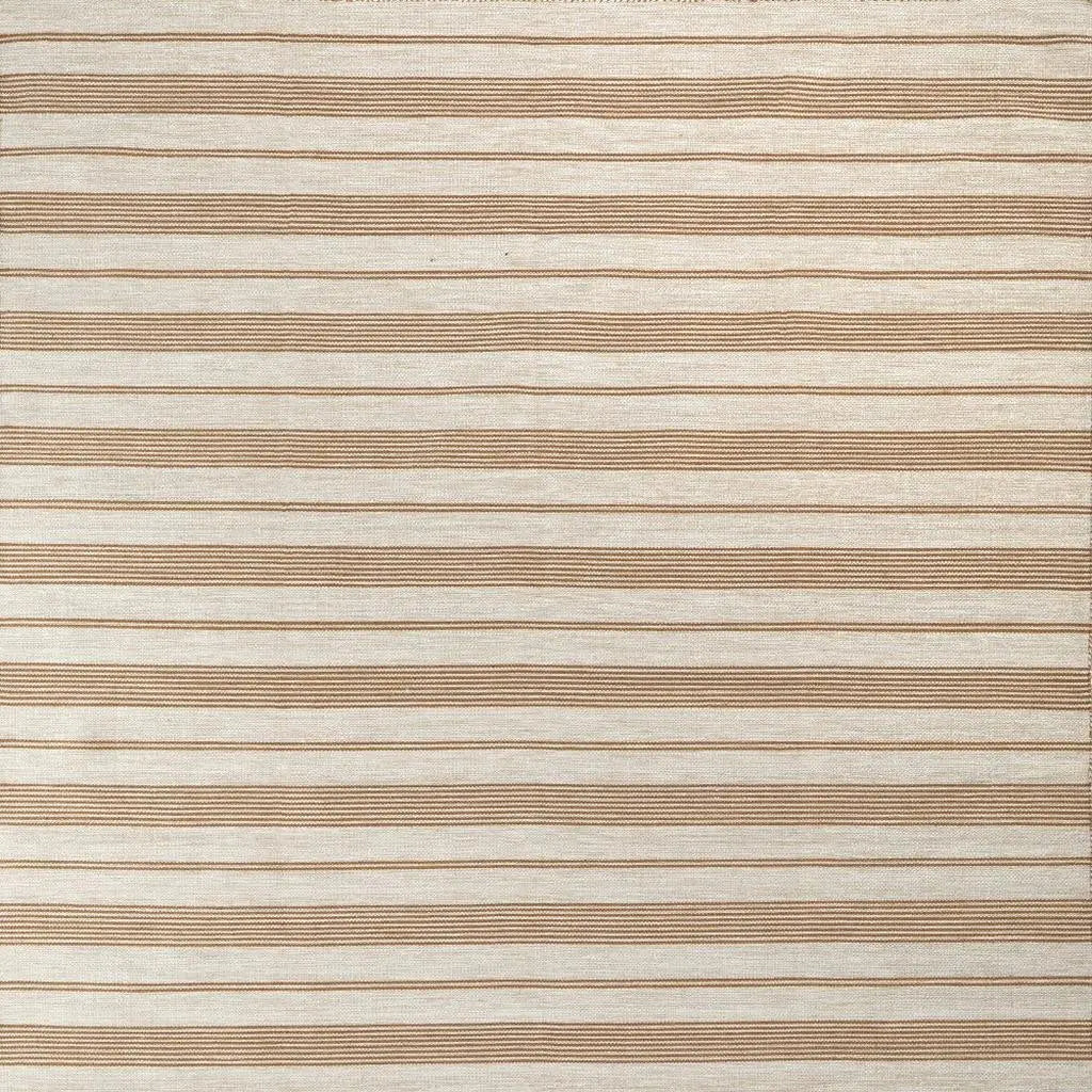 4' X 6' Brown and Ivory Striped Hand Woven Area Rug Homeroots Outdoor