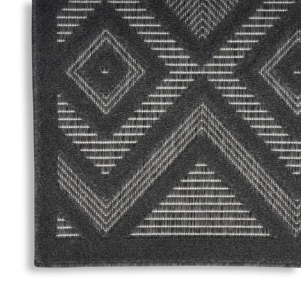 4' X 6' Charcoal Indoor Outdoor Area Rug - GreatEagleInc
