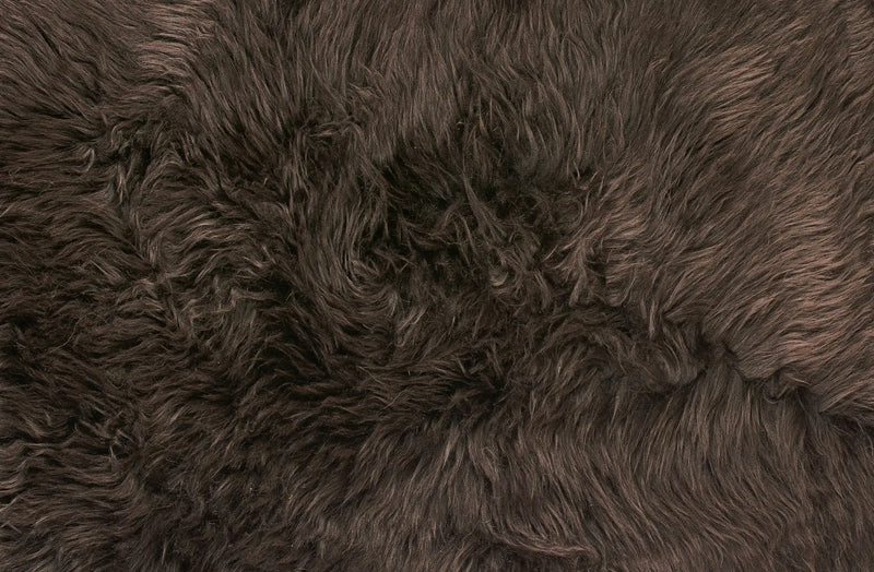 4' X 6' Chocolate Genuine Sheepskin Area Rug Homeroots Home Decor