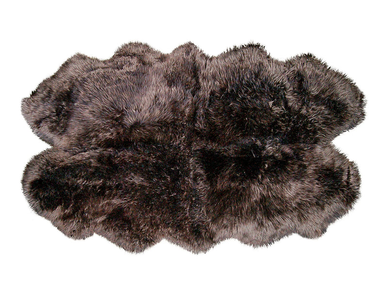 4' X 6' Chocolate Genuine Sheepskin Area Rug Homeroots Home Decor