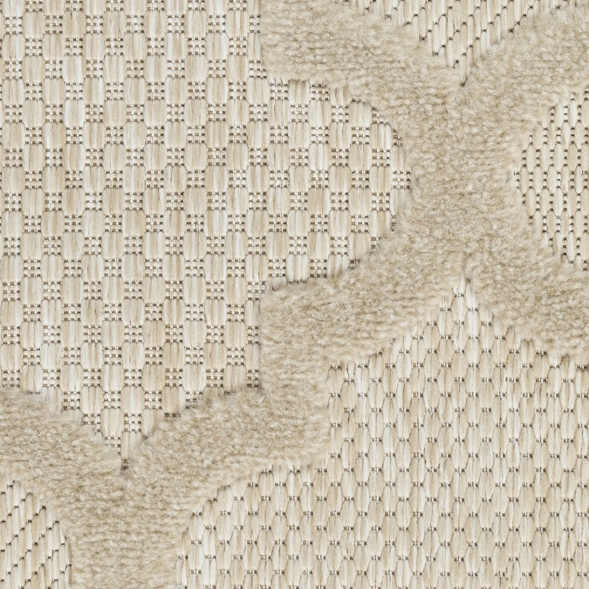 4' X 6' Cream And Beige Trellis Indoor Outdoor Area Rug Homeroots Outdoor