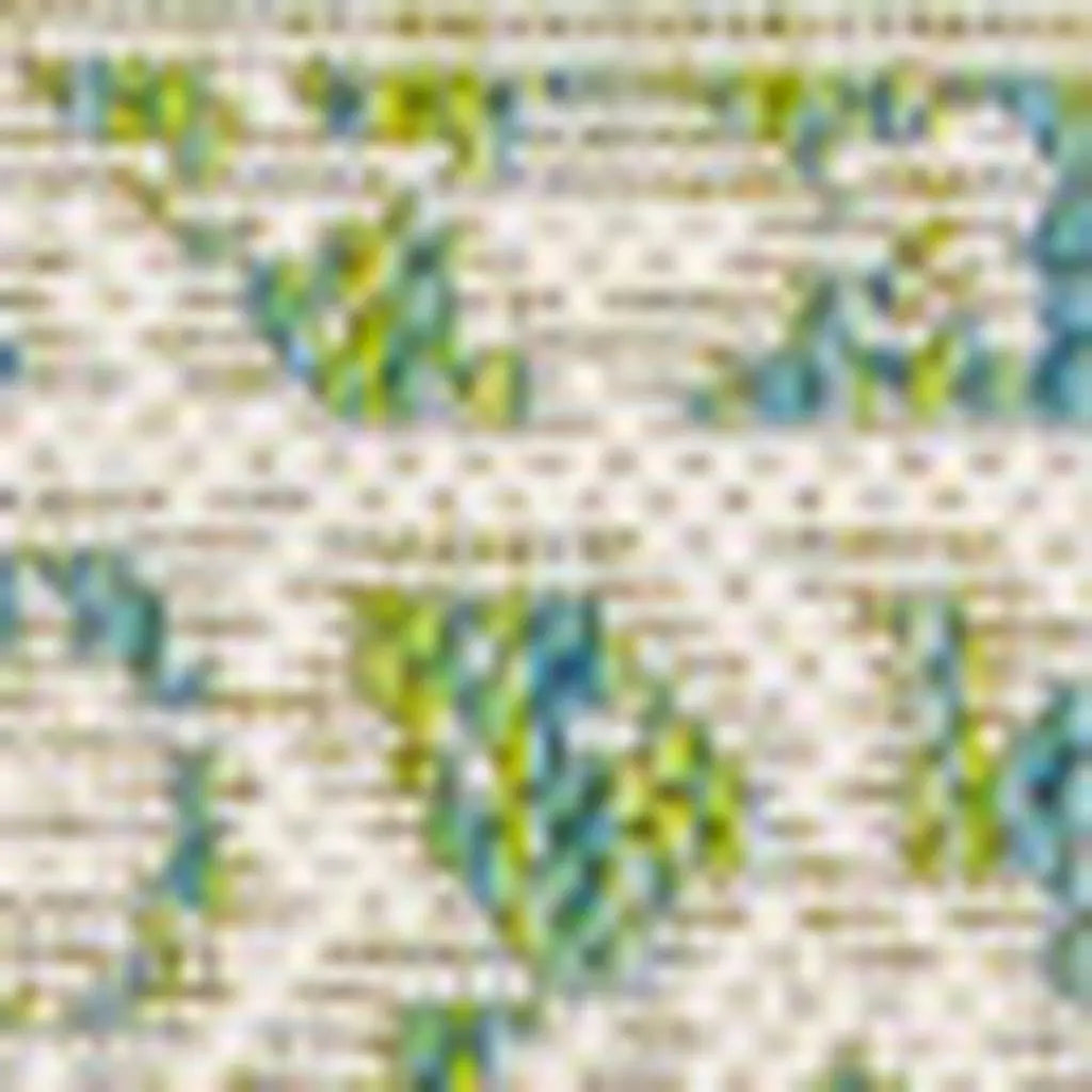 4' X 6' Cream And Green Medallion Indoor Outdoor Area Rug Homeroots Outdoor