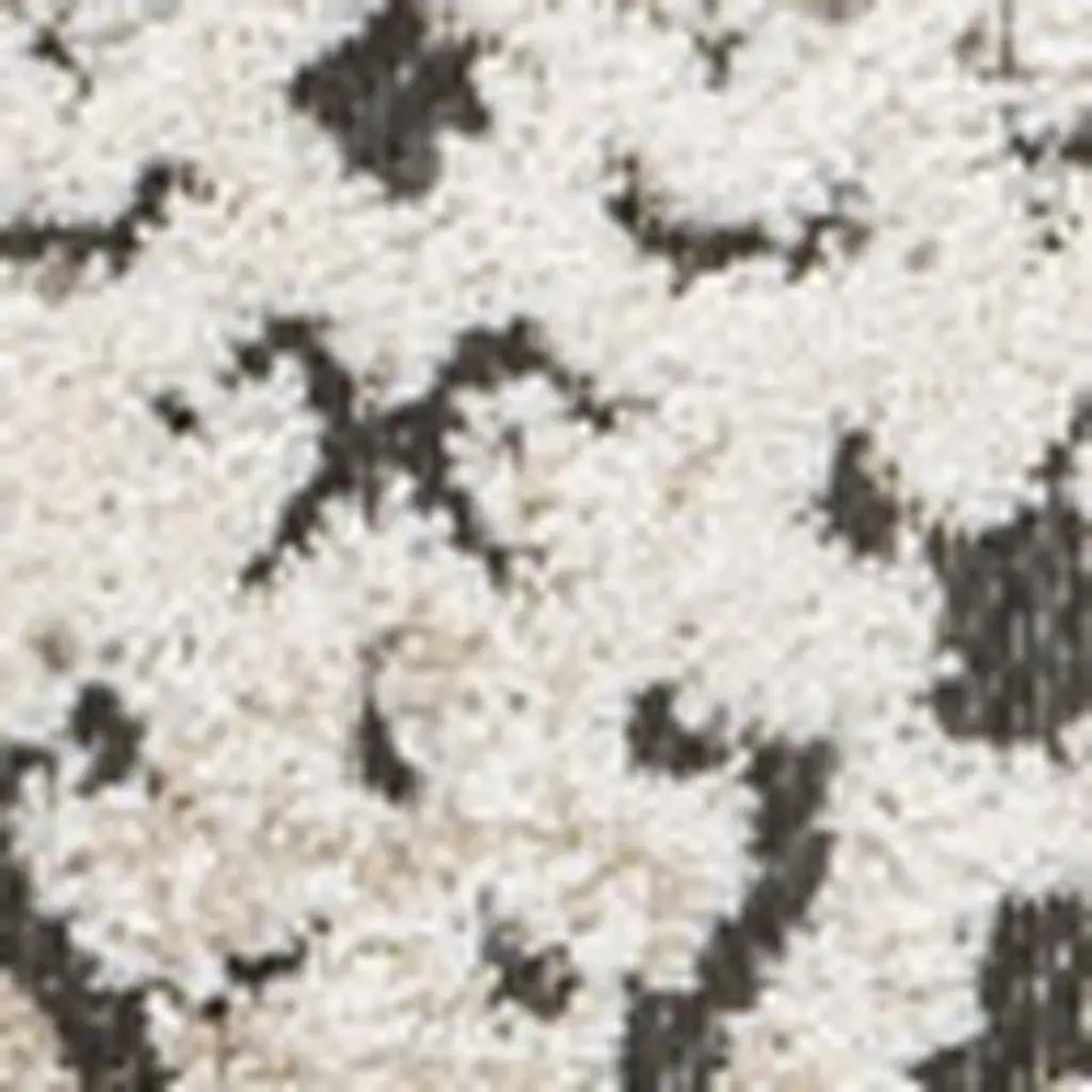 4' X 6' Cream Beige And Dark Gray Abstract Indoor Outdoor Area Rug - GreatEagleInc