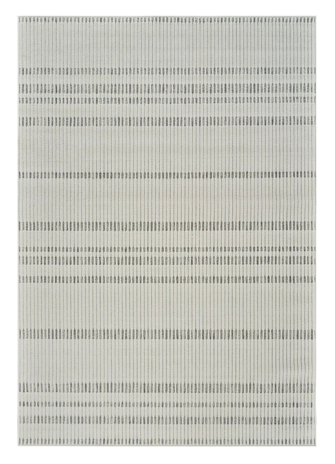 4' X 6' Cream and Beige Striped Distressed Indoor Outdoor Area Rug Homeroots Outdoor