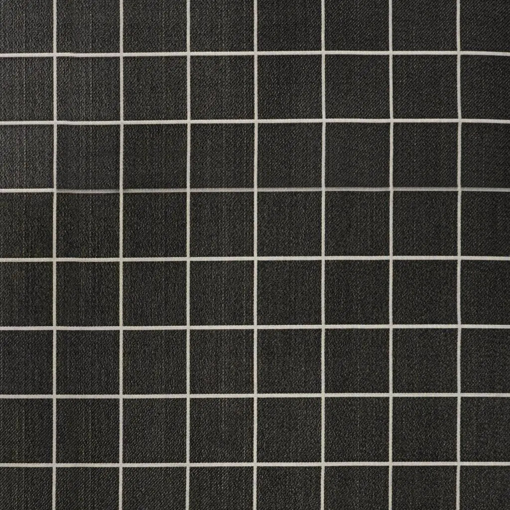 4' X 6' Dark Gray And Cream Plaid Indoor Outdoor Area Rug Homeroots Outdoor