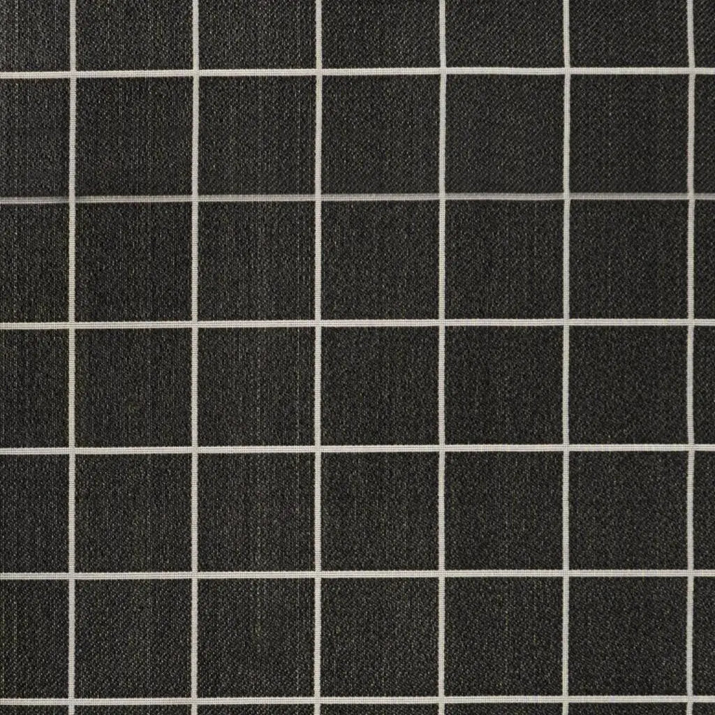 4' X 6' Dark Gray And Cream Plaid Indoor Outdoor Area Rug Homeroots Outdoor