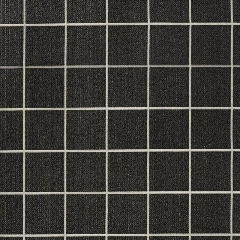 4' X 6' Dark Gray And Cream Plaid Indoor Outdoor Area Rug Homeroots Outdoor