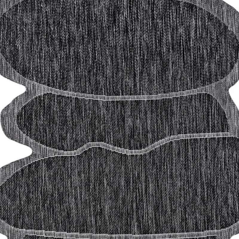 4' X 6' Dark Gray And Gray Medallion Indoor Outdoor Area Rug Homeroots Outdoor