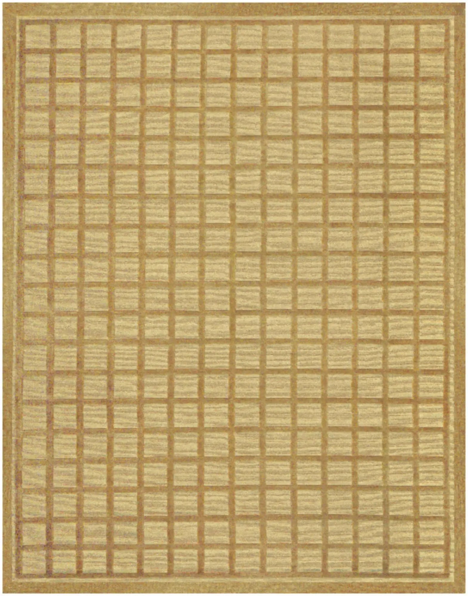 4' X 6' Gold And Brown Wool Geometric Hand Knotted Area Rug Homeroots Home Decor