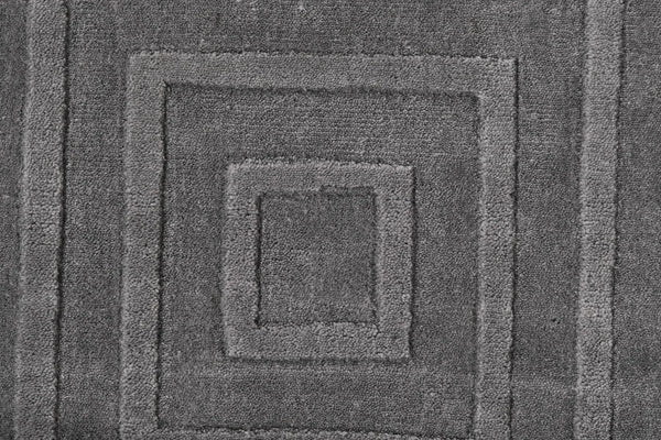 4' X 6' Gray And Black Geometric Hand Woven Area Rug Homeroots Home Decor