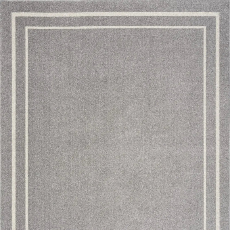 4' X 6' Gray And Ivory Indoor Outdoor Area Rug Homeroots Outdoor
