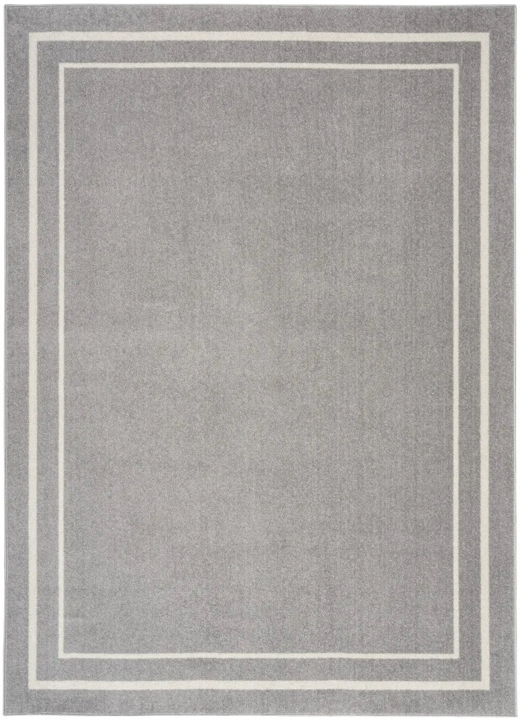 4' X 6' Gray And Ivory Indoor Outdoor Area Rug Homeroots Outdoor