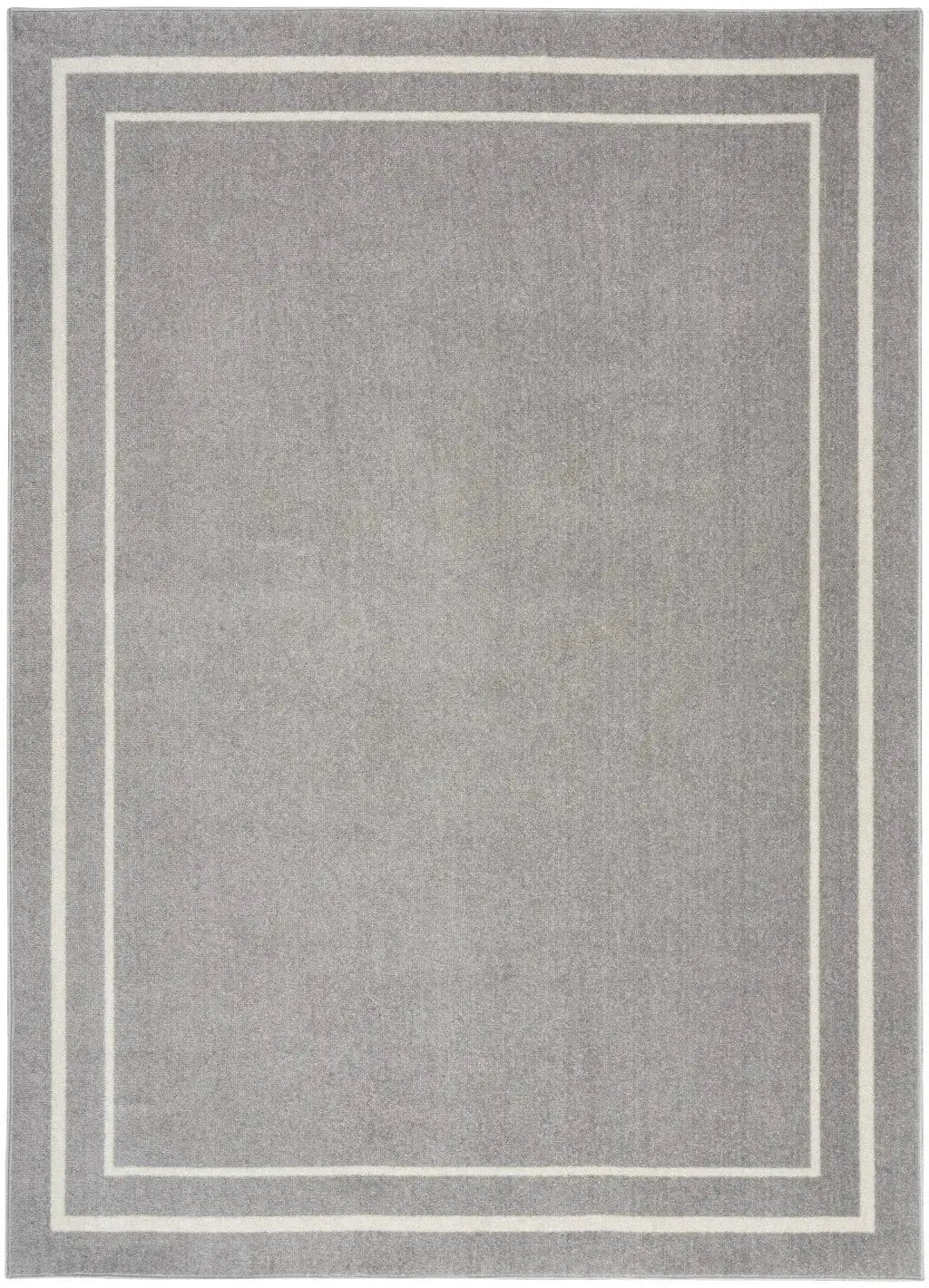 4' X 6' Gray And Ivory Indoor Outdoor Area Rug Homeroots Outdoor