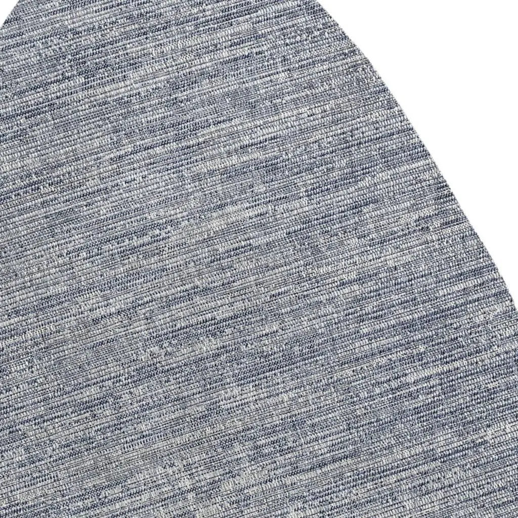 4' X 6' Gray And Navy Blue Medallion Indoor Outdoor Area Rug Homeroots Outdoor