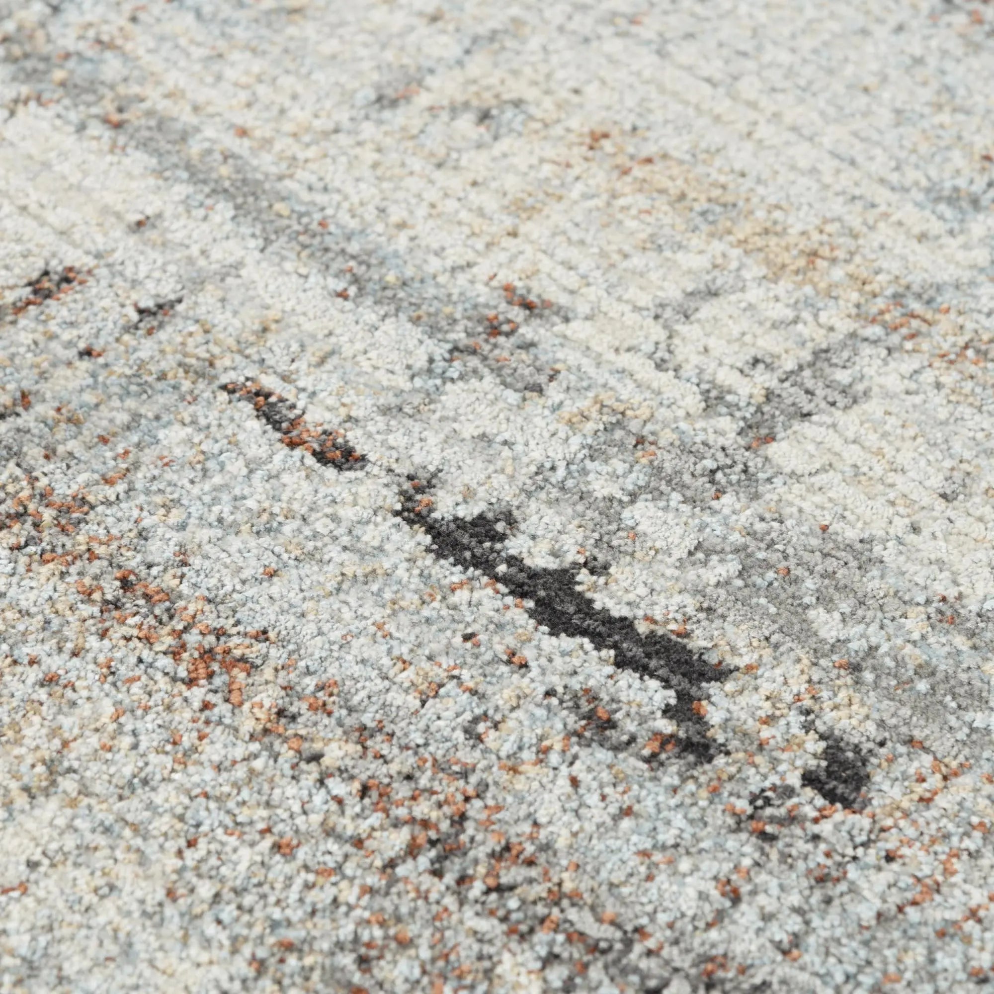4' X 6' Gray And Rust Abstract Area Rug Homeroots Home Decor