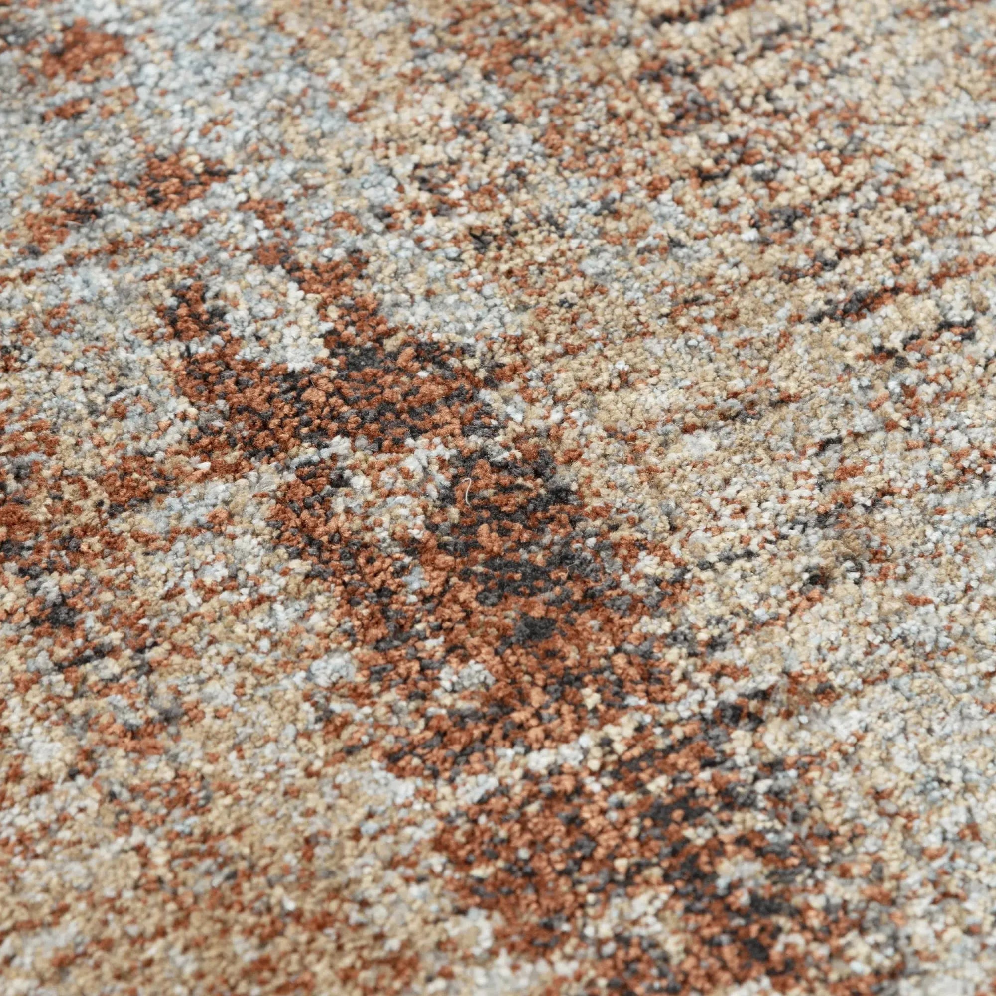 4' X 6' Gray And Rust Abstract Area Rug Homeroots Home Decor