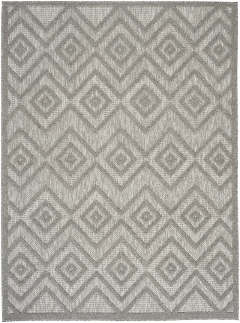 4' X 6' Gray Indoor Outdoor Area Rug - GreatEagleInc
