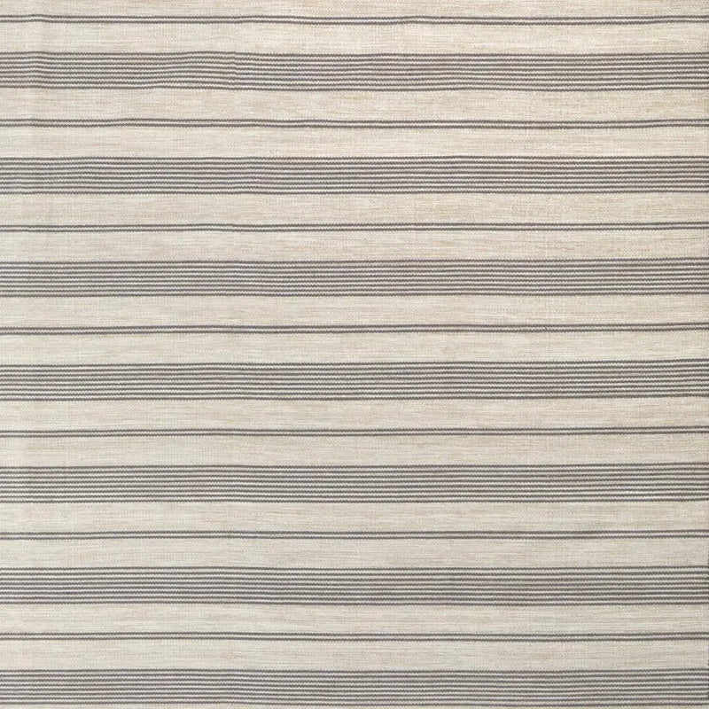 4' X 6' Gray and Ivory Striped Hand Woven Area Rug Homeroots Outdoor