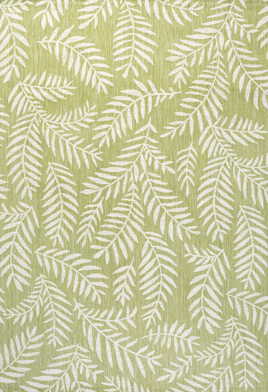 4' X 6' Green And Cream Floral Indoor Outdoor Area Rug Homeroots Outdoor