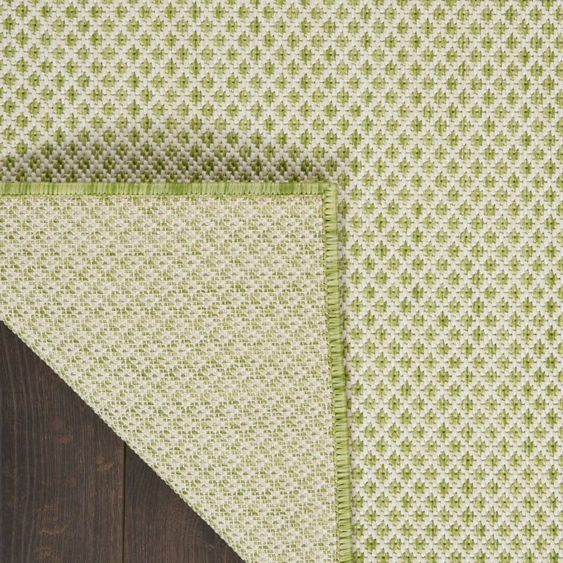 4' X 6' Green Geometric Power Loom Area Rug Homeroots Outdoor