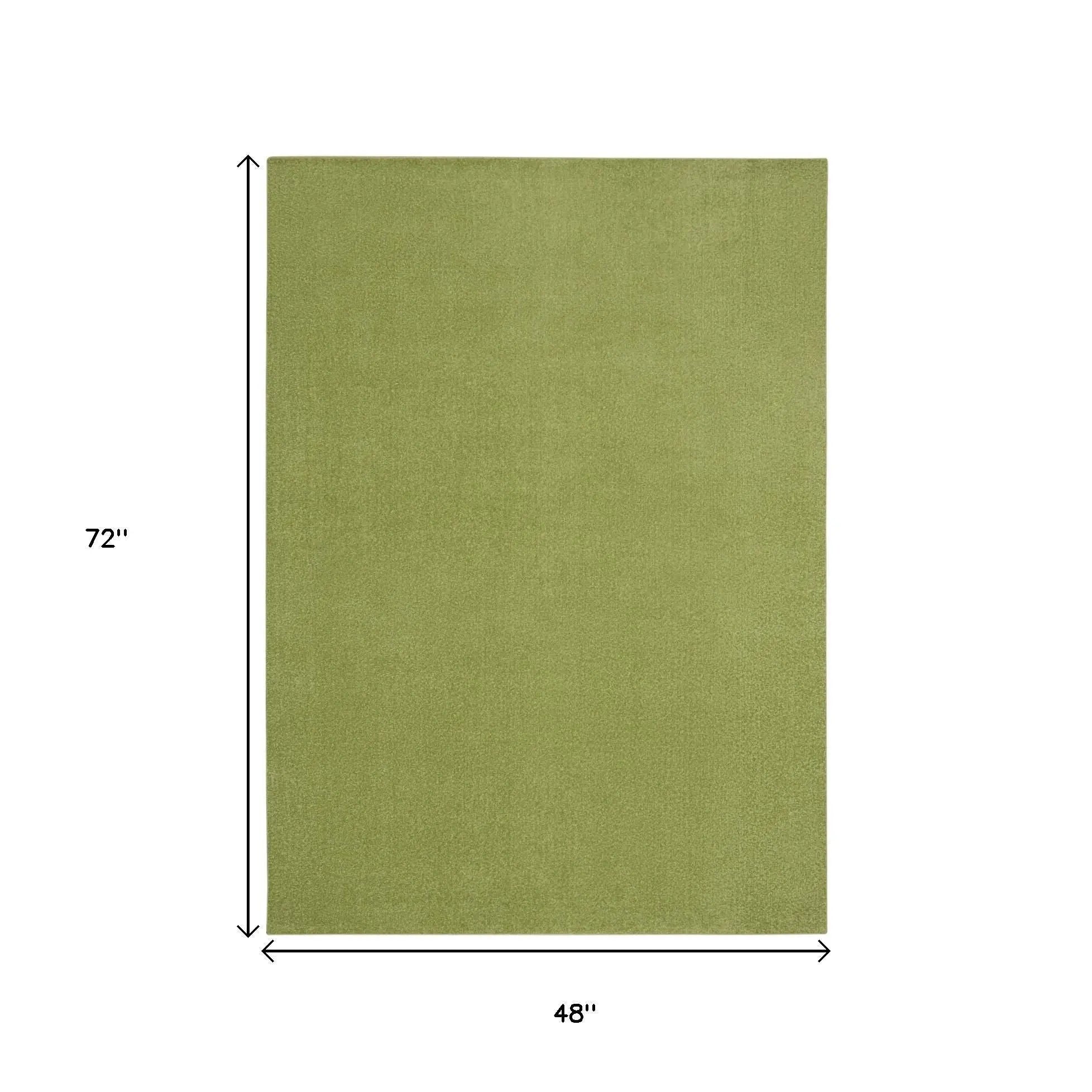 4' X 6' Green Indoor Outdoor Runner Rug Homeroots Outdoor