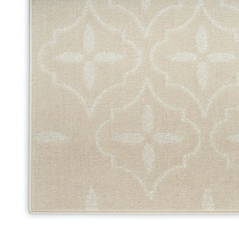 4' X 6' Ivory And Beige Geometric Indoor Outdoor Area Rug Homeroots Outdoor